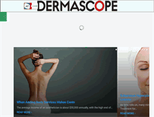 Tablet Screenshot of dermascope.com